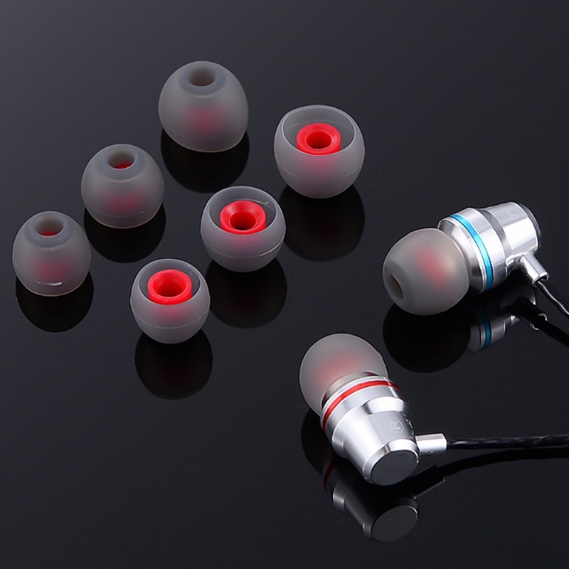 6pcs/3pasang Baru Universal Dilepas Anti-Alergi Lembut S/M/L In-ear Headset Earbuds Portable Nyaman Pengganti Earphone Silikon Shockproof Eartips