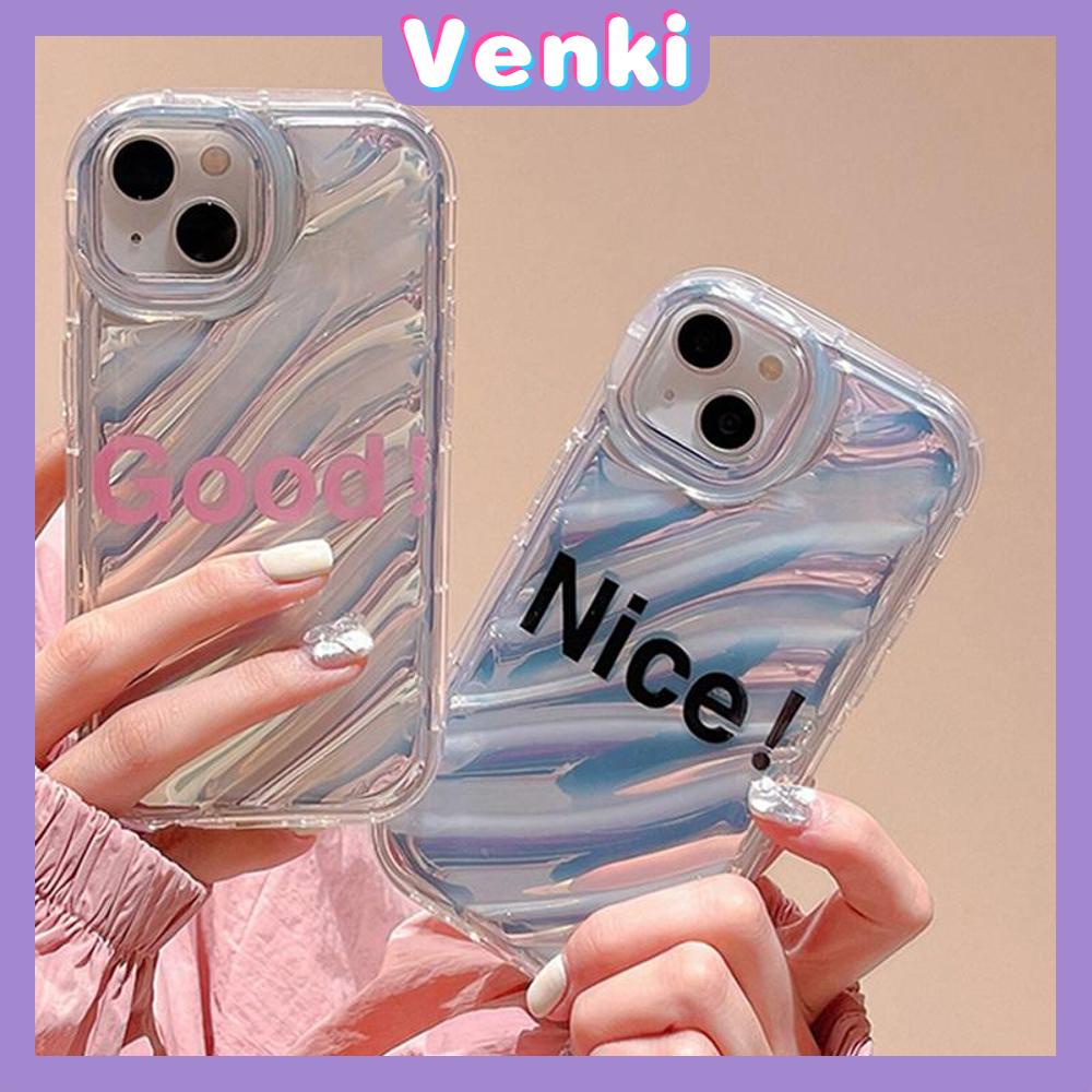 VENKI - For iPhone 11 iPhone Case Laser Reflective Transparent Phone Case TPU Soft Shockproof Airbag Case Protection Nice Good Compatible with iPhone 14 13 Pro max 12 Pro Max xr xs