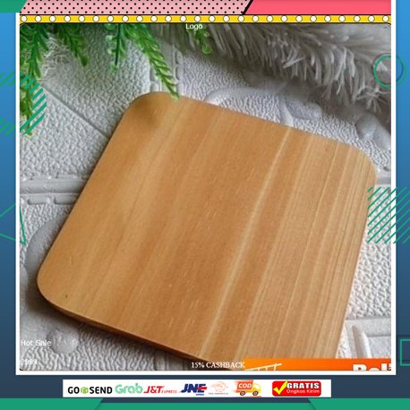 Cooaster Kayu / Wood coaster / Tatakan gelas lepek kayu / lepek gelas