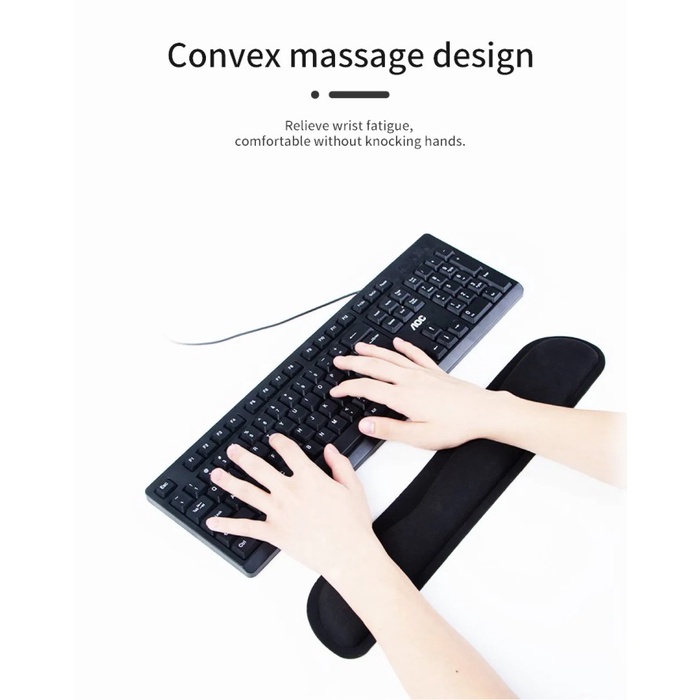 Bantal Bantalan Alas Tangan Memory Foam Meja Keyboard Mouse Wrist Pad