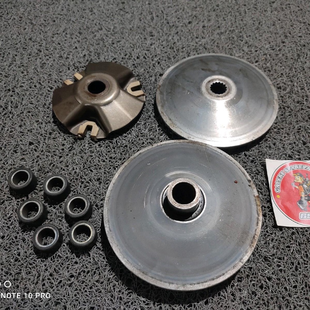puli depan rumah roller set spd motor xeon karbu lepasan