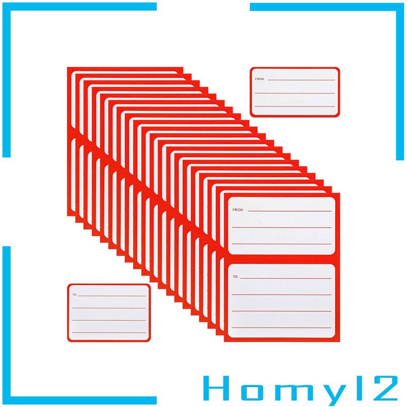 [HOMYL2] Stiker Tag Alamat Surat Universal Dari/Ke Alamat 4.5 x 3.5 inch