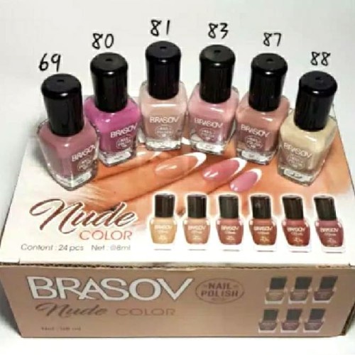 Brasov Kutek Nail Polis Nude Series 8ML Ecer Cat Kuku Original BPOM