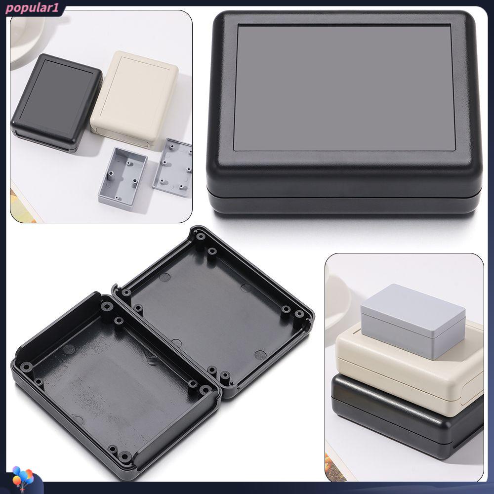 Populer1/2pcs Enclosure Case Putih/Hitam Aksesoris Elektronik 55x35x20mm/90x70x28mm Kotak Persimpangan Kawat