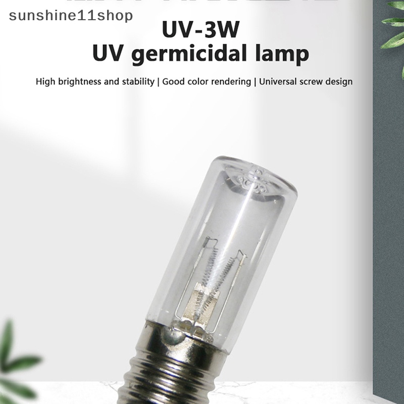 Sho 1Pc E17 Lampu Sekrup Ultraviolet Desinfeksi Tabung Germicidal Untuk Lampu Dalam Negeri N