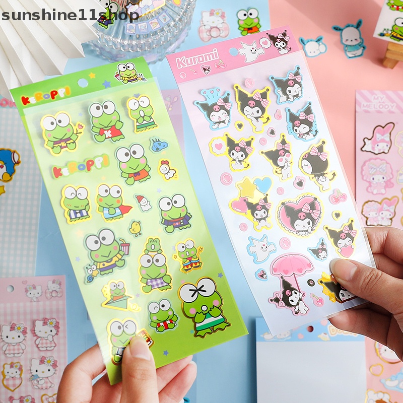 Sho Seri Koleksi Lucu Kartun Hewan Leaflet Pvc Tahan Air Bronzing Stiker Tangan Akun Korea Diy Stationery Sticker N