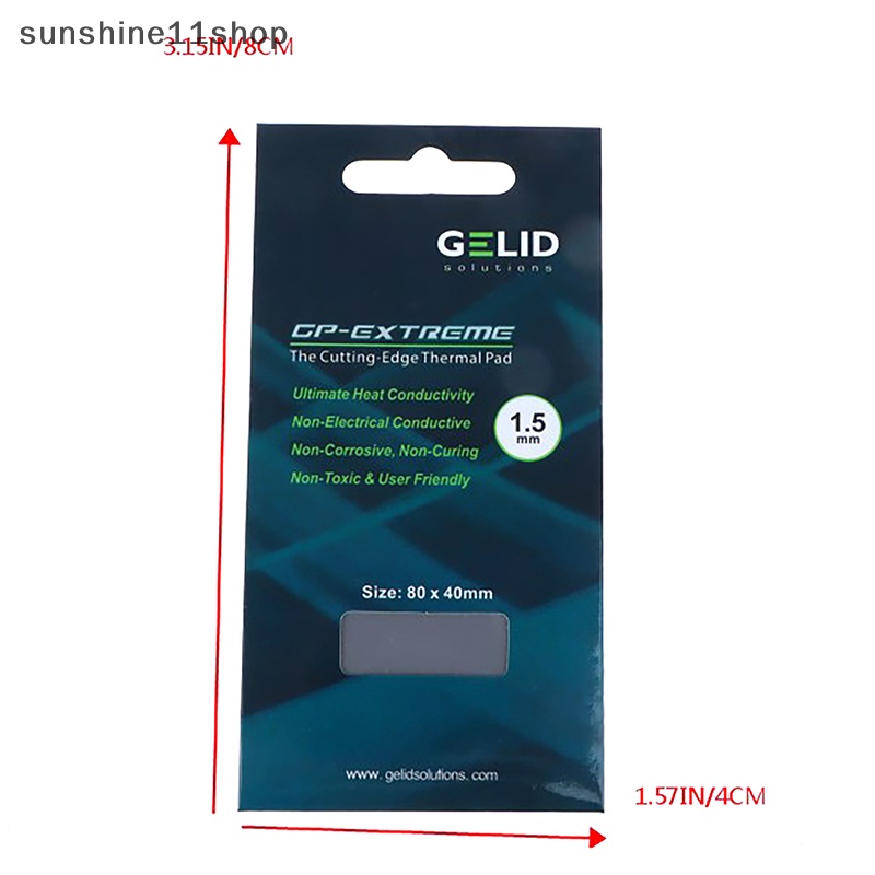 Sho GELID GP-Ultimate 15W/MK Thermal Pad CPU/GPU Graphics Silicone Grease Pad Panas N