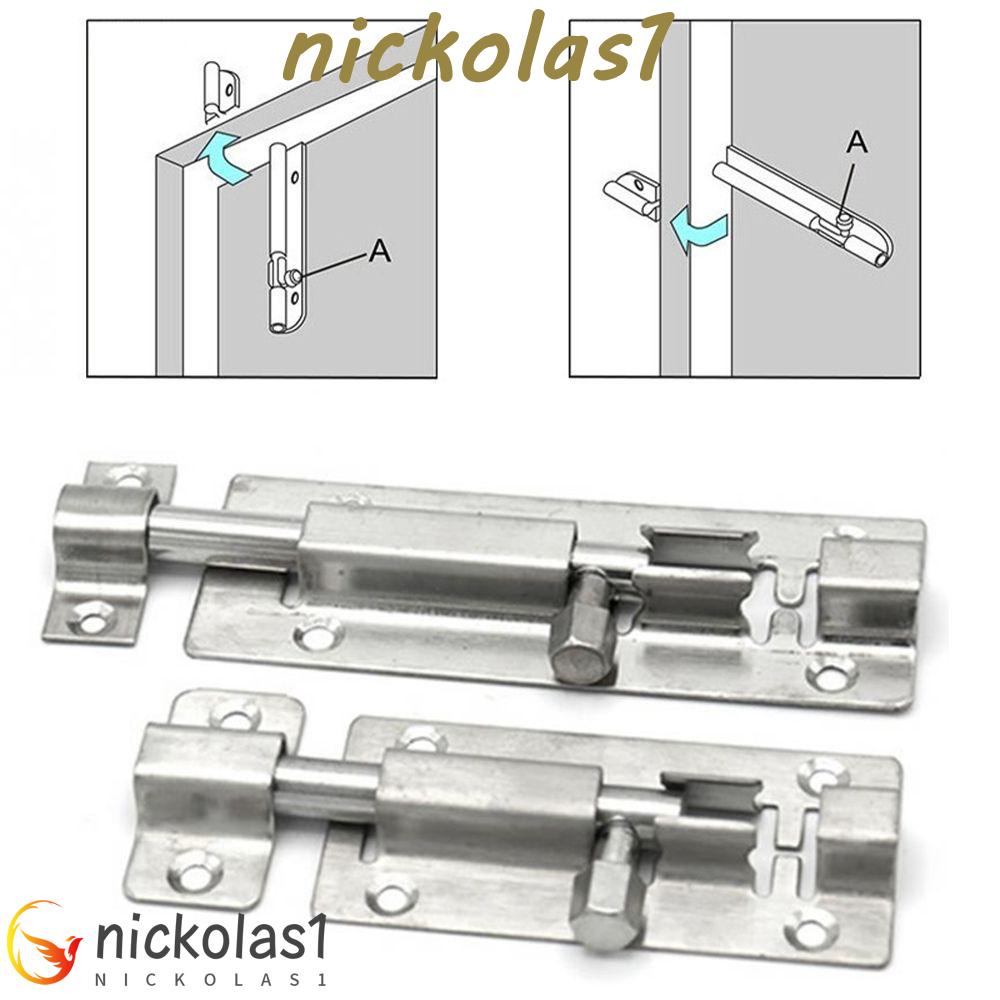 Nickolas1 Door Bolt 1.5/2/3 /4 Inch Kunci Sliding Anti Maling Stainless Steel