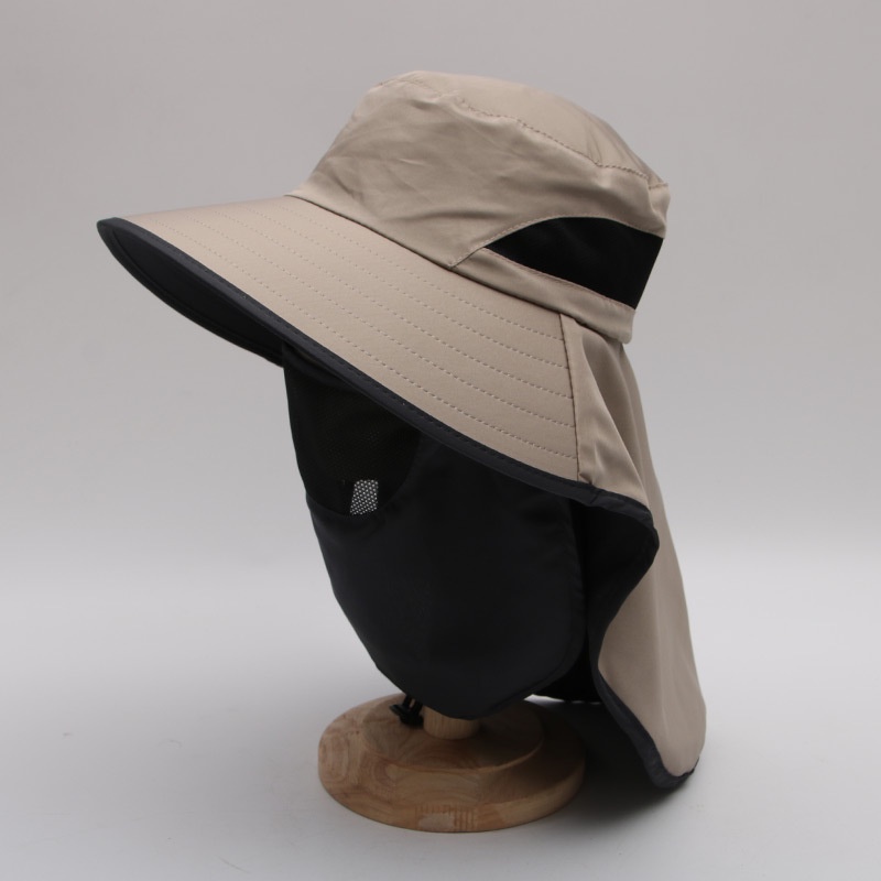 Topi Matahari, Topi Matahari Laki-Laki Musim Panas, Topi Memancing Yang Dapat Dilepas, Topi Nelayan Tahan UV Luar Ruangan, Topi Matahari, Menutupi Wajah