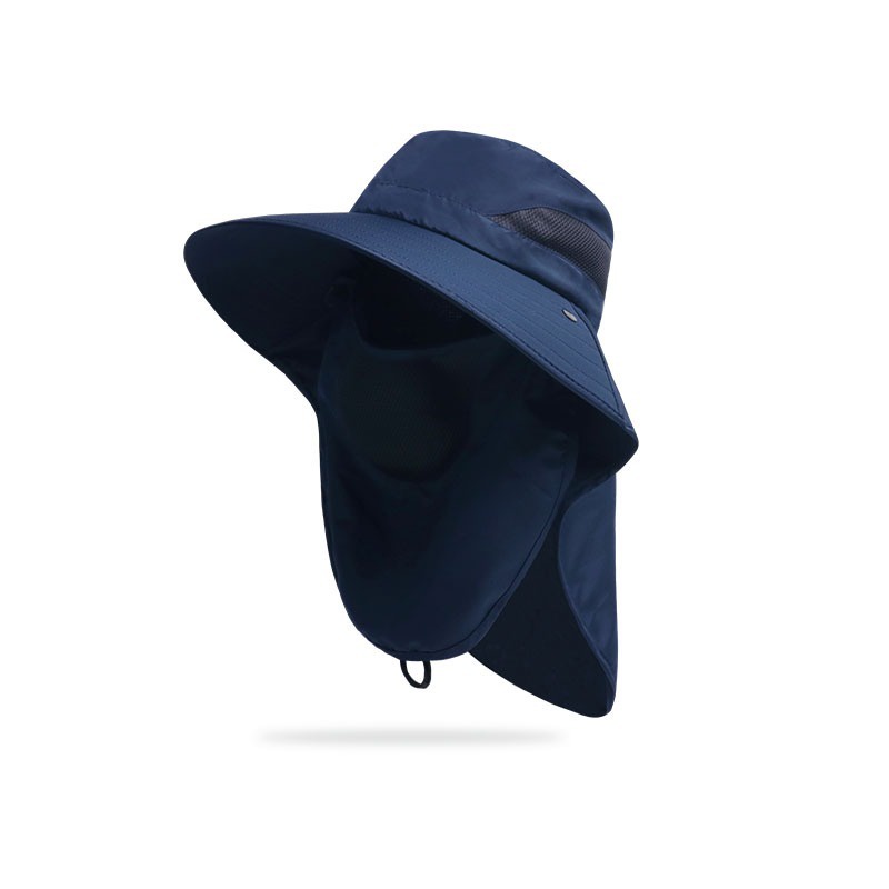 Masker Tabir Surya Pria Musim Panas Sunshade Fisherman Hat