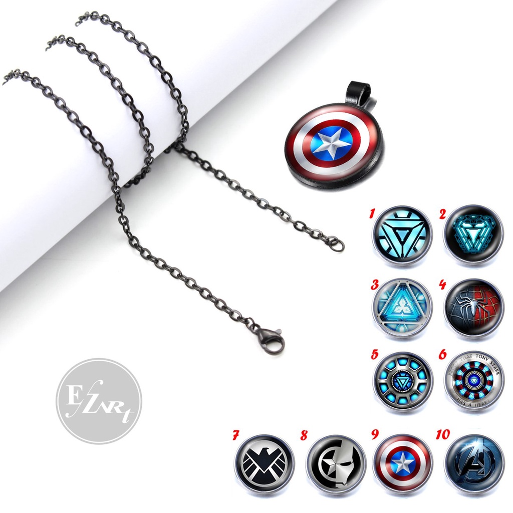 KALUNG SPIDERMAN MARVEL AVENGERS CAPTAIN AMERICA REAKTOR IRON MAN SHIELD
