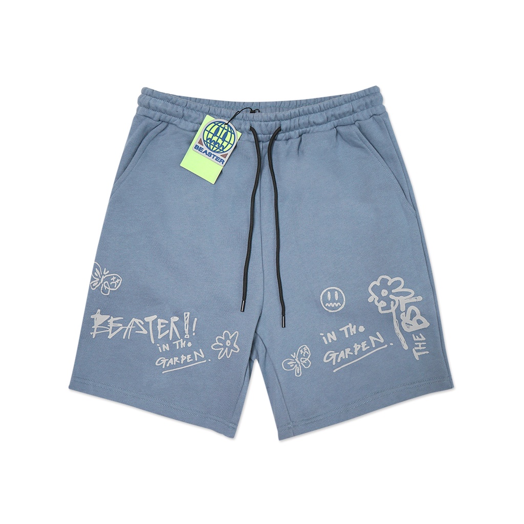 Beaster in the Garden Shorts Blue