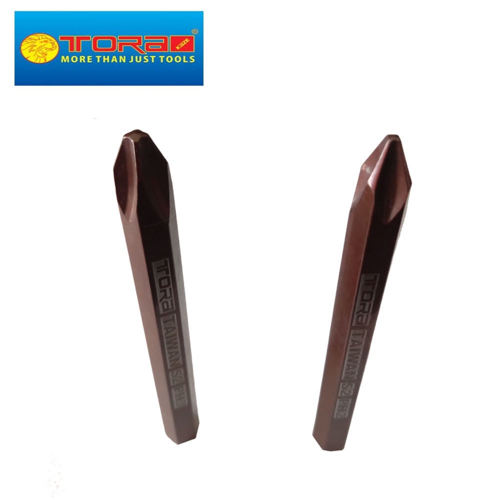 YUKIDO Mata Obeng Ketok Getok PH2 PH3 8mm 6 Sisi Bahan S2 Mata Ketok Lancip Tumpul