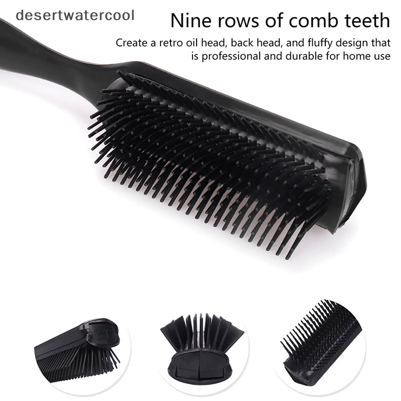 Deid Removable Detangling Hair Brush Alat Pijat Kulit Kepala Rambut Lurus Curly Hair Comb Martijn