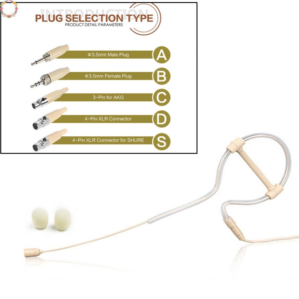 Headset Microphone Wireless-TA4F Head Wearing Mic XLR 4pin Untuk Sennheiser/Shure
