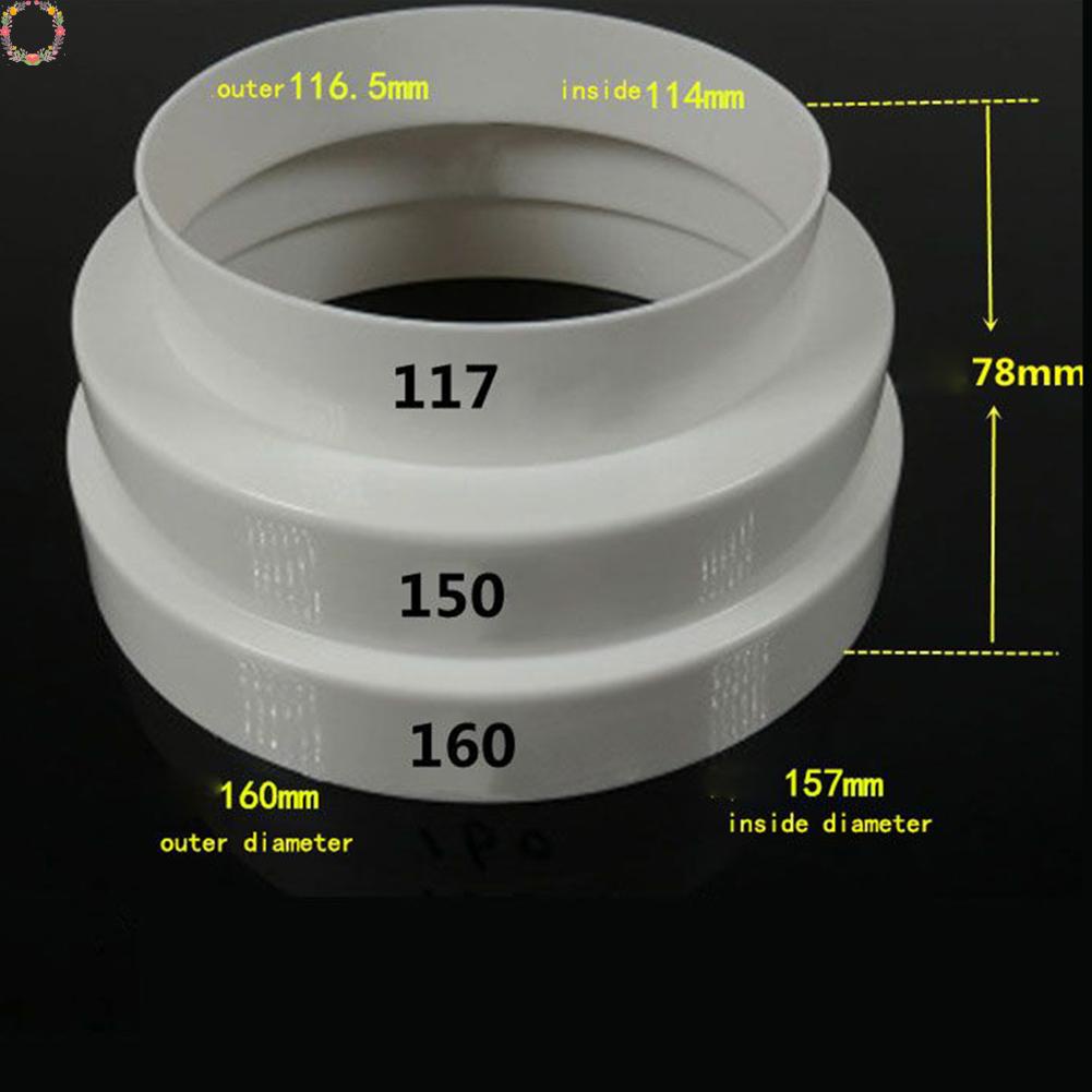 6varian ABS Plastik Ventilasi Duct Multi Reducer Coupling Jointer Sambungan Selang