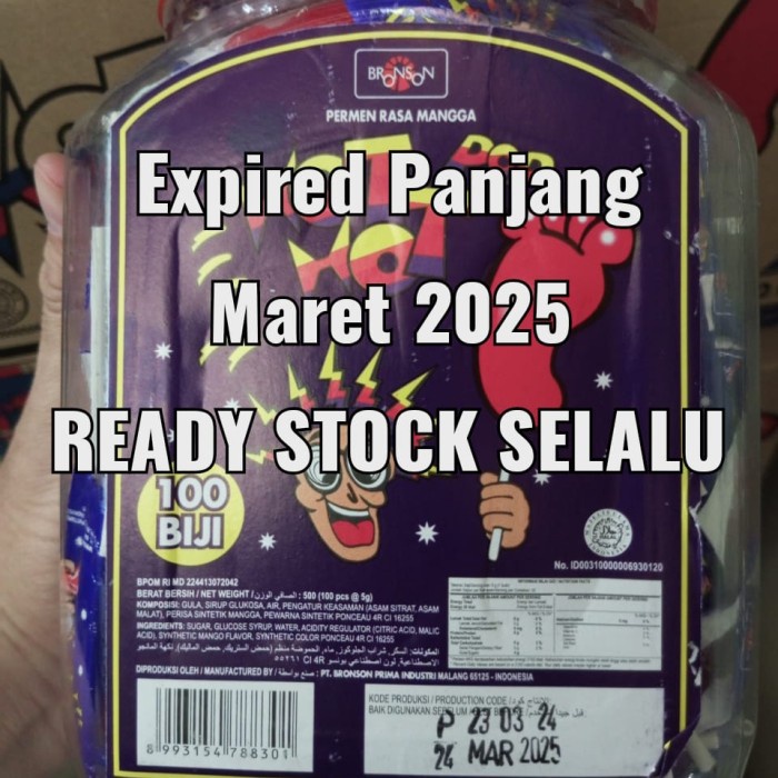 

Viral Realpict PERMEN KAKI HOT POP rasa Mangga FREE Toples