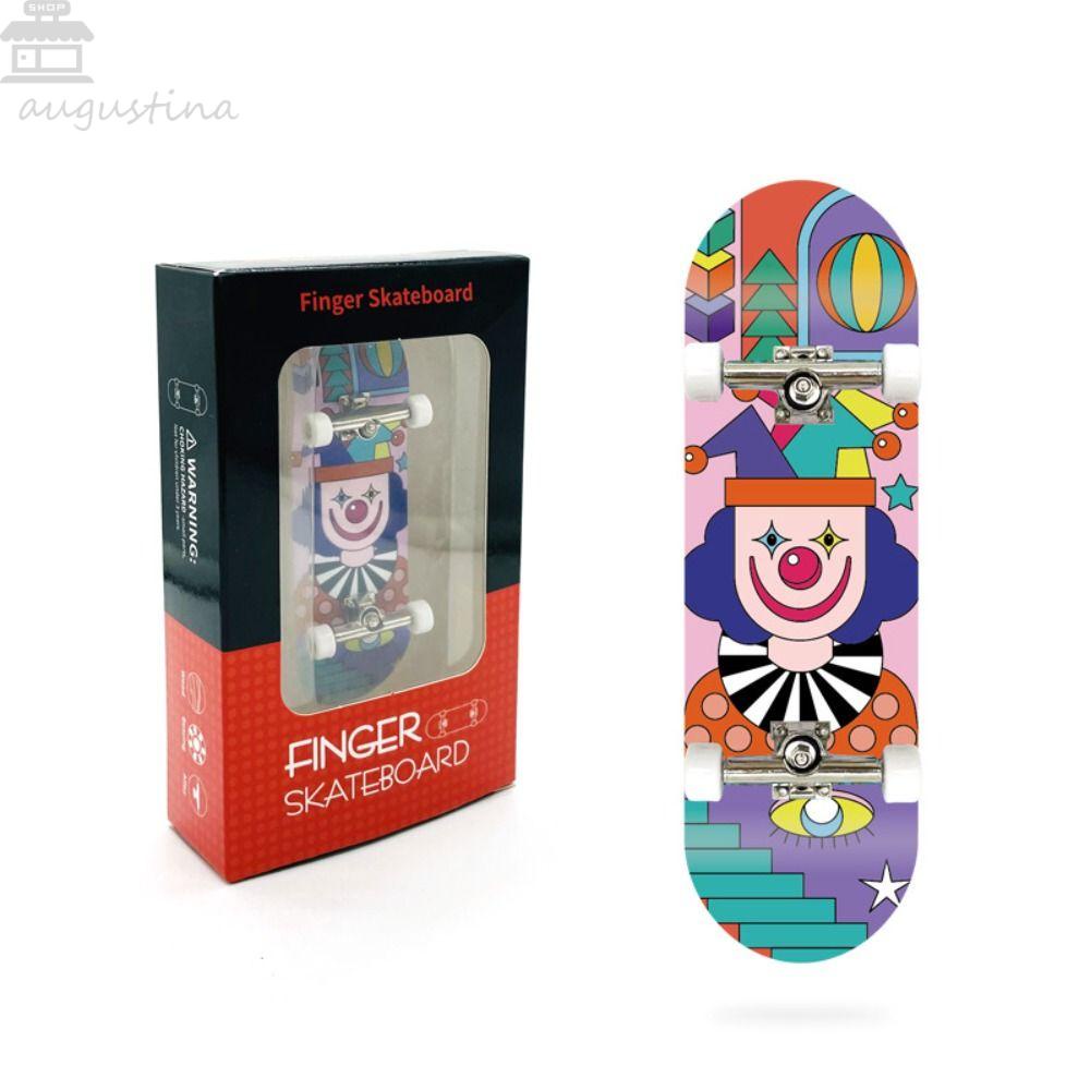 Agustinina Jari Skateboard Untuk Anak-Anak Profesional Jari Skuter Surfing Mainan Fingerboard Mainan Edukasi Novelty Jari Papan Surfing