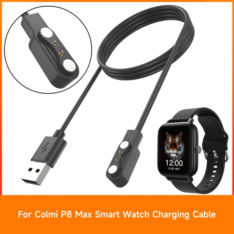 Cre Cocok Untuk Colmi P8 Max Magnetic Charger Power Adapter USB Fast-Charging Kabel Bracket Stand Smartwatch Holder Sta