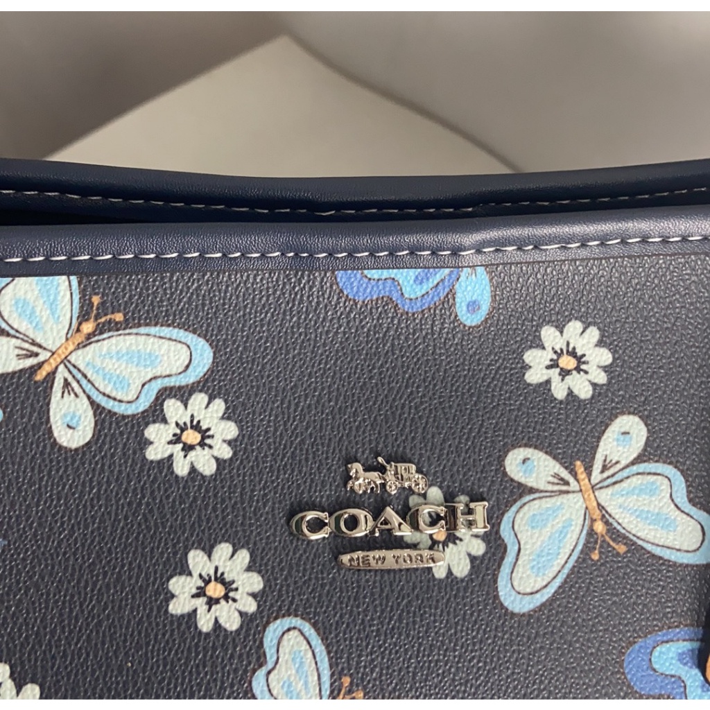 Coach City Tote With Lovely Butterfly Print