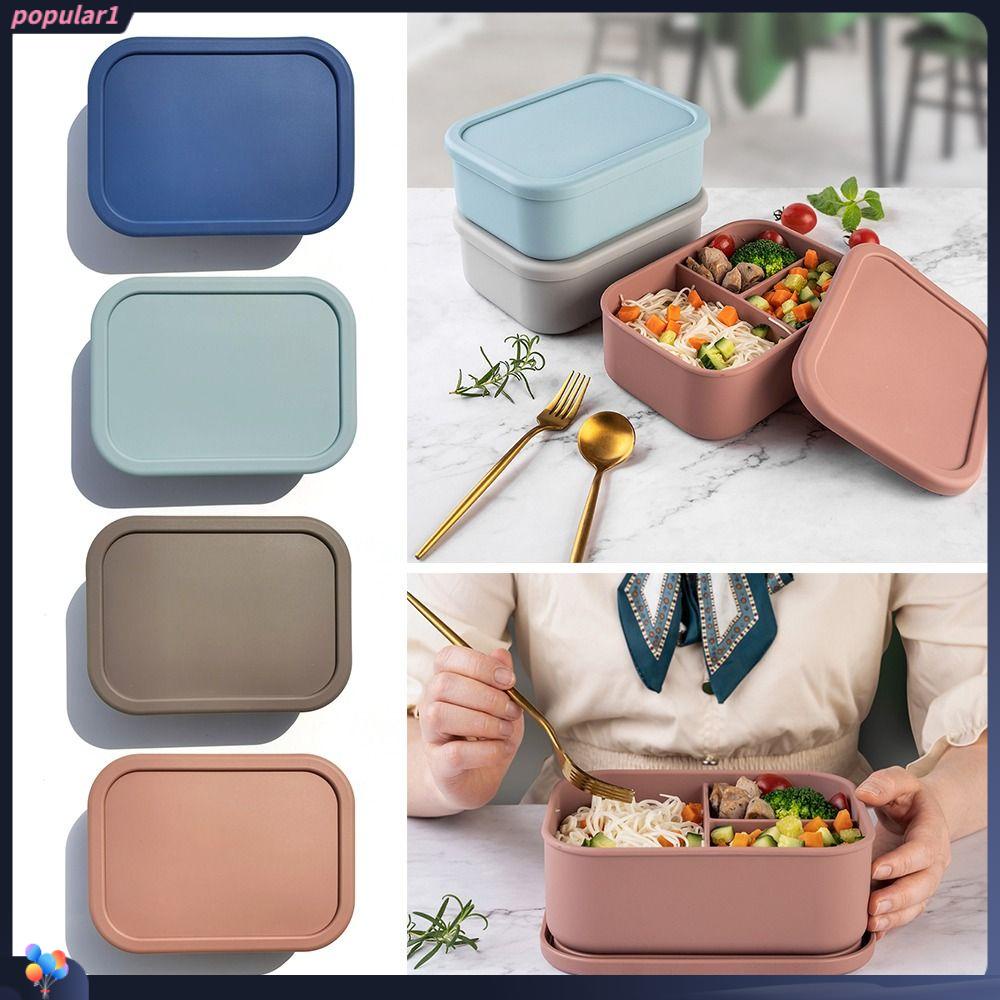 Populer Bento Box High Quality Portable Silikon 3sekat