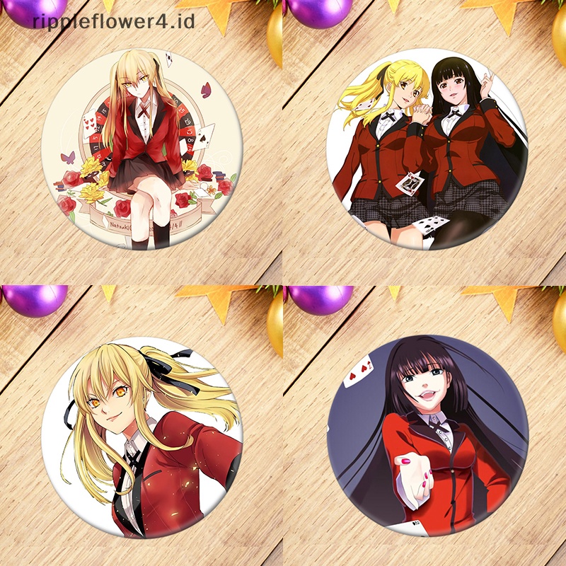 {rippleflower4.id} Lencana Pin Anime Manga KAKEGURUI Untuk Pakaian Ransel Dekorasi Hadiah Anak~