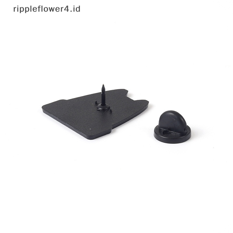 {rippleflower4.id} 1pcs Kreatif Trendi Kartun Kucing Kerah Bros Lencana Pin Denim Tas Hadiah Pria Wanita Fashion Perhiasan~
