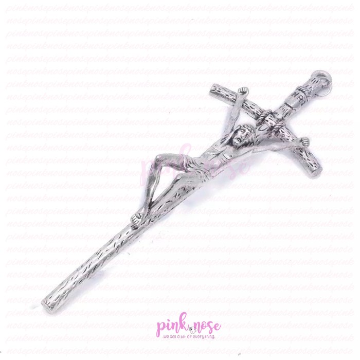 Salib Gantung Kecil Paus Yohanes Paulus 2 Metal Alloy Kualitas Bagus