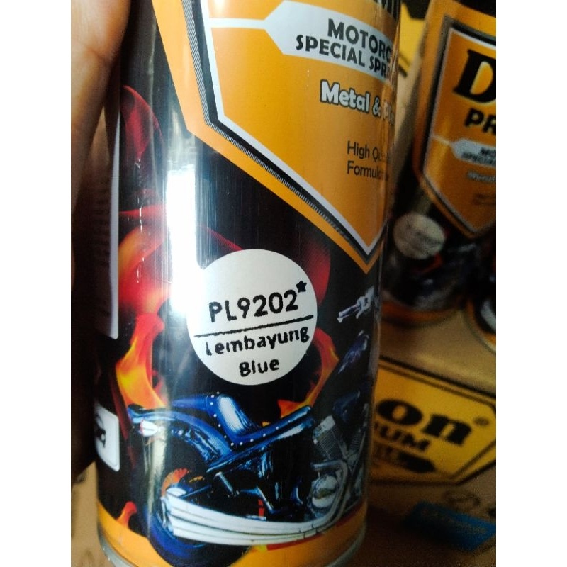 cat semprot pilok piloc diton premium 400cc lembayung blue pl9202 9202 lembayung biru diton premium 400cc