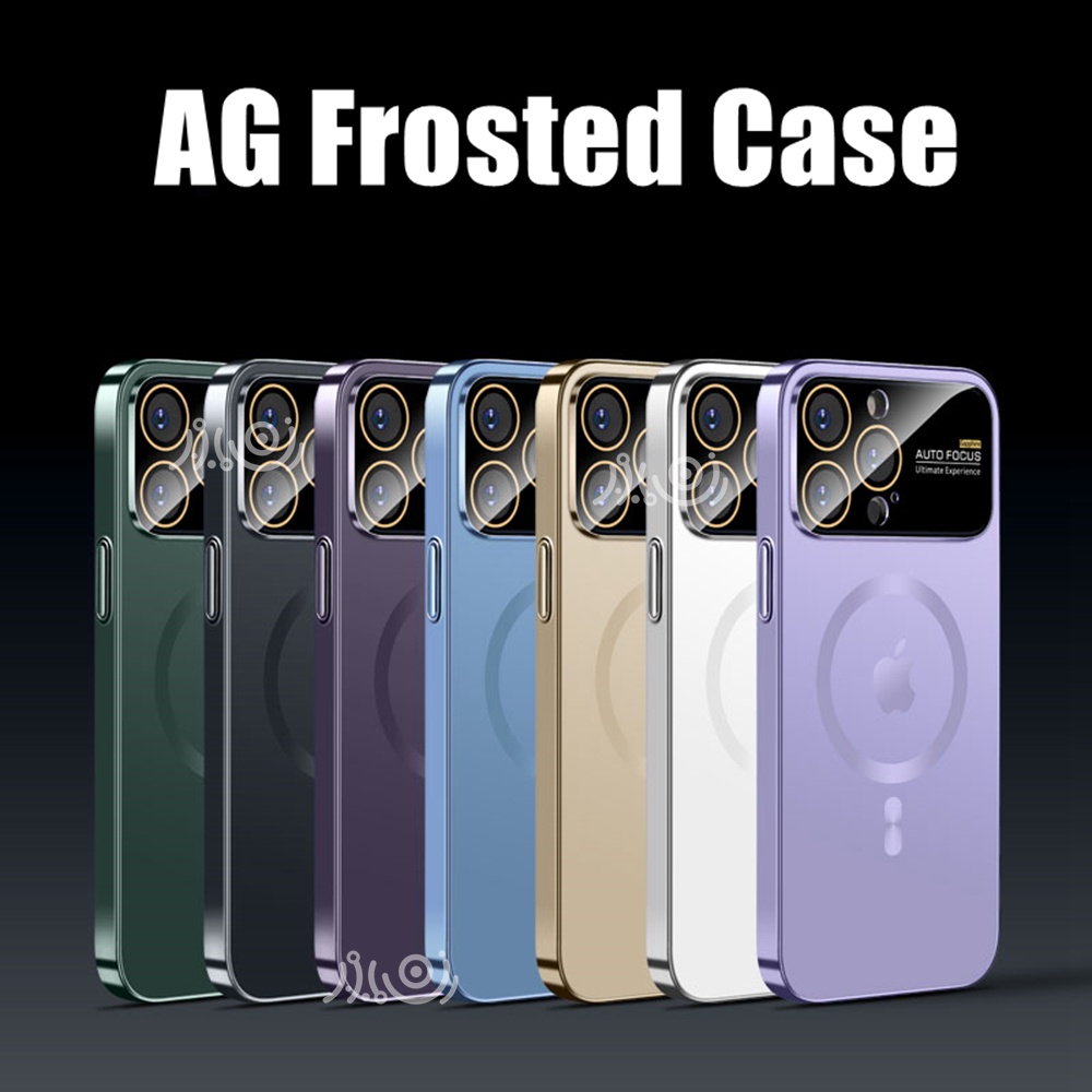 Mewah Frosted 9D Kaca Ponsel Case Untuk Iphone12 13 14 Pro Max14 Plus Case Magnetik Shockproof Back Cover Matte Casing iPhone