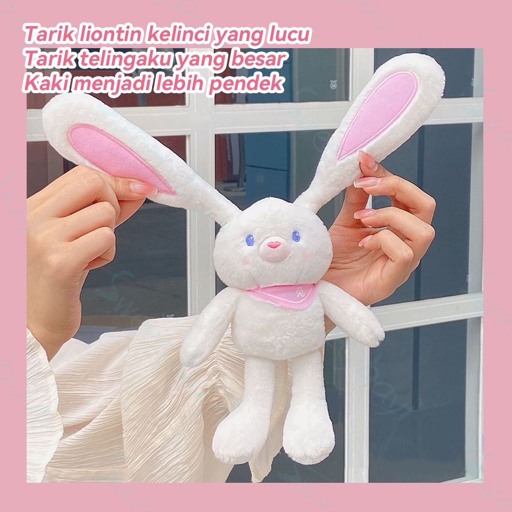 SweetyBayi Boneka kelinci telinga panjang 30CM Mainan boneka rabbit bunny bahan plush Rabbit doll