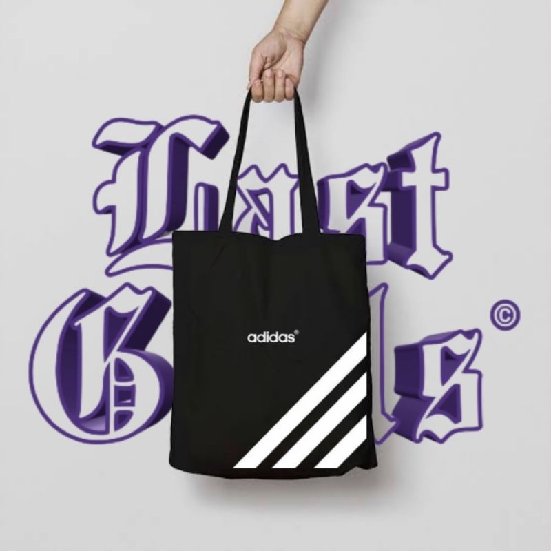 tote bag ADIDAS / tote bag resleting / tote bag pria / tote bag wanita / tas tote bag distro / toteb
