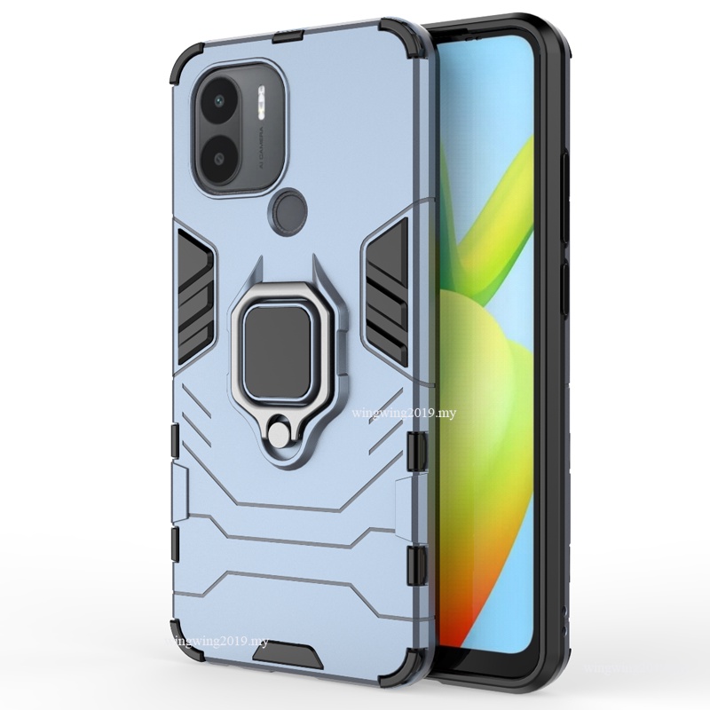 Shockproof Armor Case Untuk Xiaomi Redmi A1 A2 Plus Stand Holder Magnetic Phone Cover Pelindung Untuk Redmi A1 Plus A2 Tritone