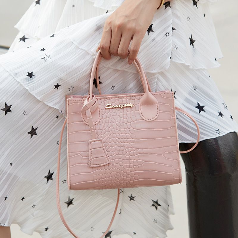 KH Tas Selempang Korea Wanita Motif Kulit Buaya Woman Bag Bahu Fashion Import Asli A64