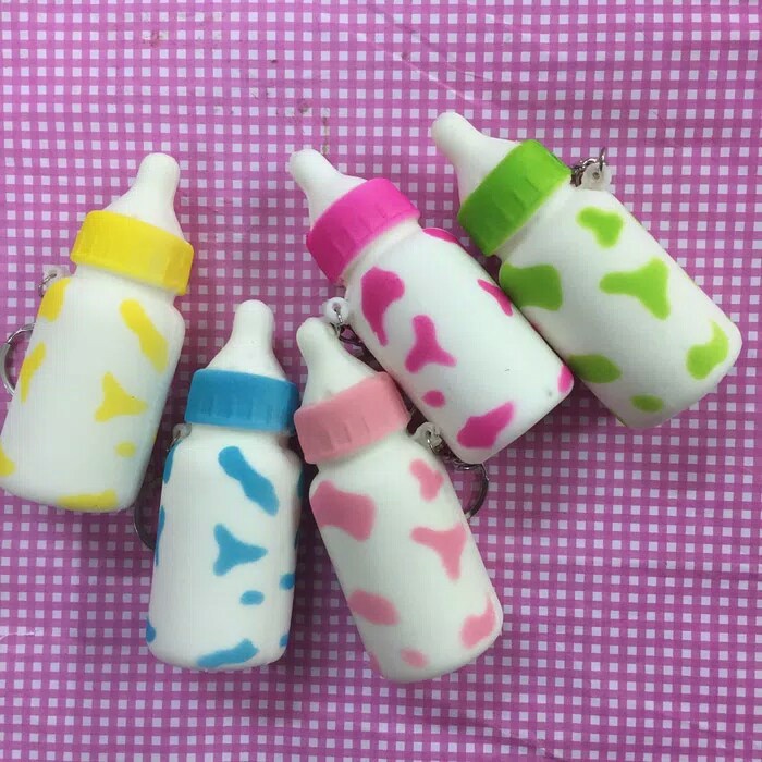 Squishy Sekuisi Squisi Botol Susu Motif Loreng Lucu Murah