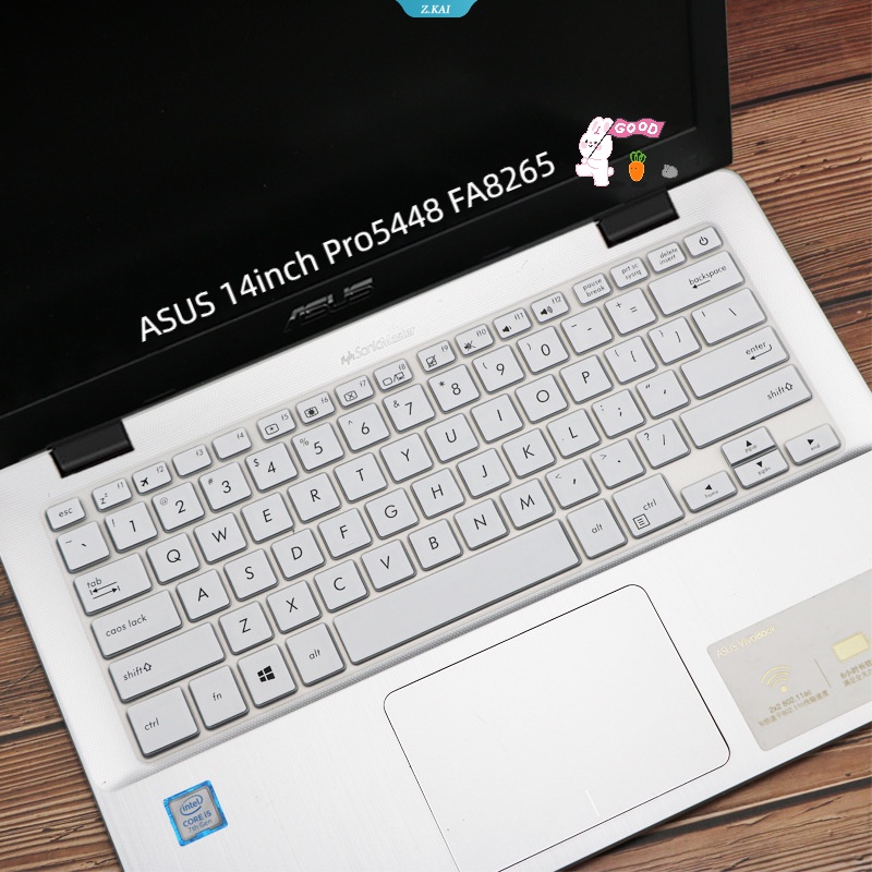 Case Keyboard Komputer Silikon Tahan Debu Untuk Model ASUS 14inch Pro5448 FA8265 Kualitas Tinggi Cakupan Penuh Tahan Air Film Pelindung [ZK]