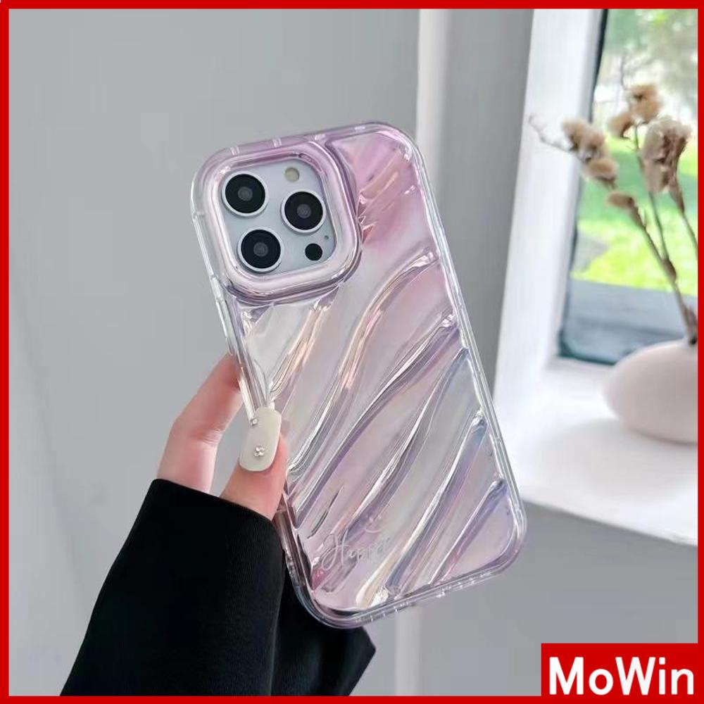 Case iPhone 14 Pro Max iPhone Case Laser Reflektif Bening Phone Case TPU Soft Case Airbag Tahan Guncangan Manis Keren Senyum Sederhana Kompatibel dengan iPhone 13 Pro Max 12 Pro Max 11 Xr X 7