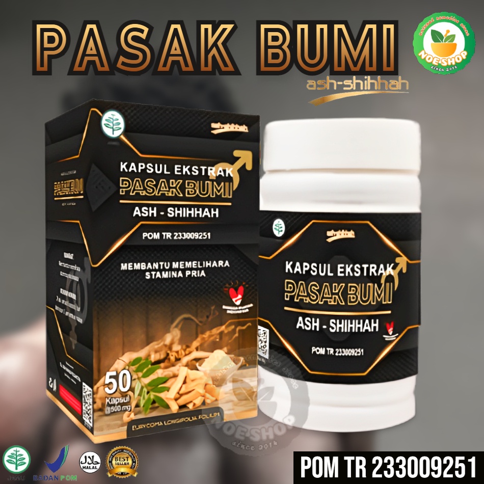 (BPOM) Ekstrak Pasak-Bumi Ash-Shihhah Pasak 50 Kapsul