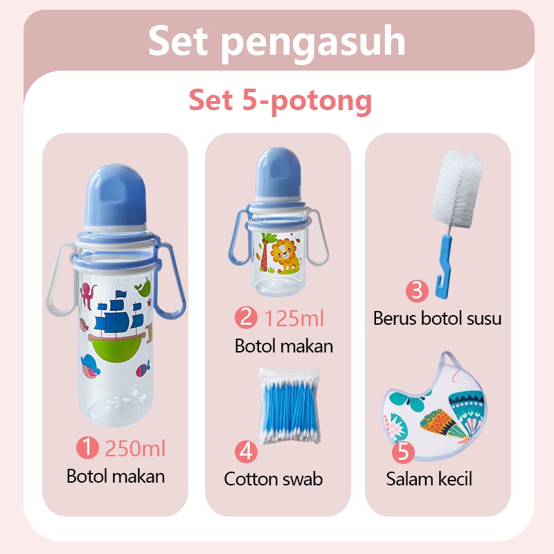 ANGEL MOMMY 125ML/250ML Set Botol Susu 5 / 7 Bayi NewBorn isi 809