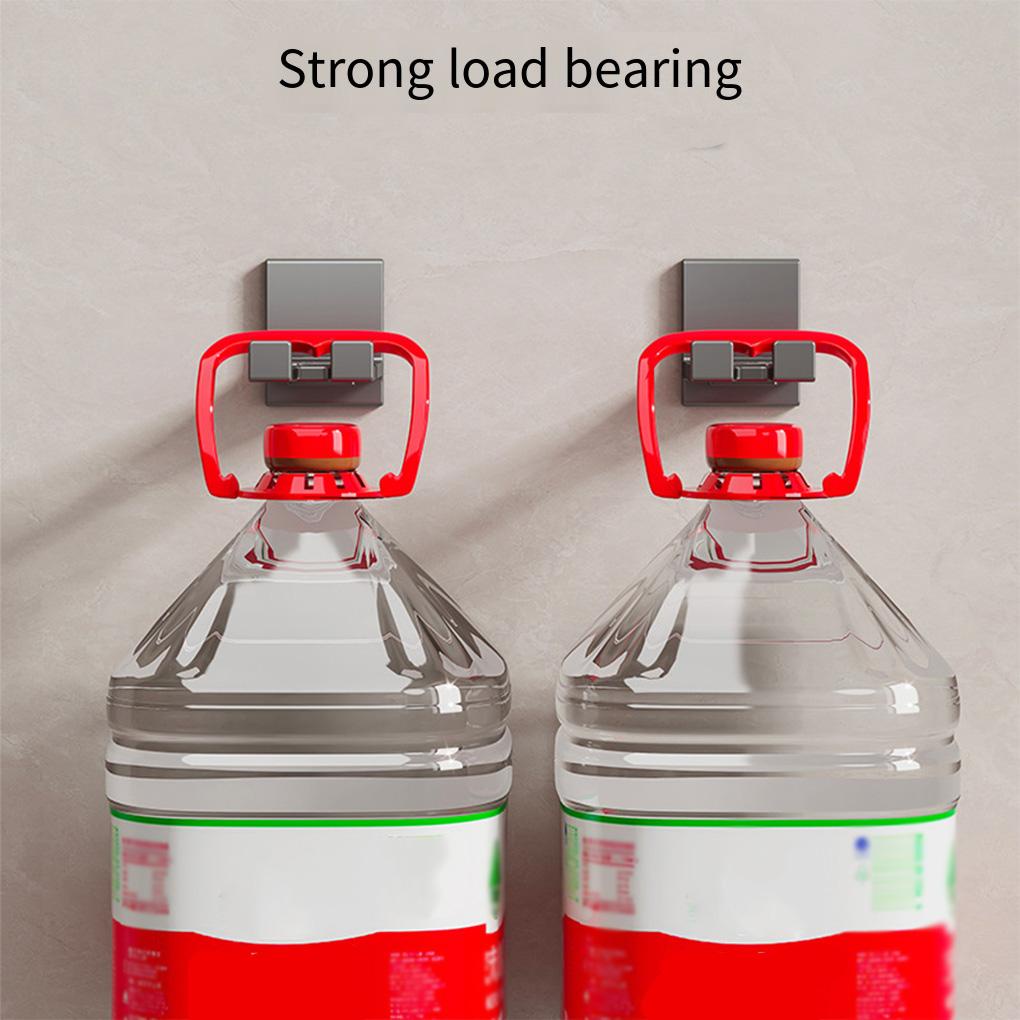 Adjustable Tempat Botol Shampo Gel Gantungan Rak Dispenser Sabun Aluminium Tempel Dinding Kamar Mandi Organizer Aksesoris