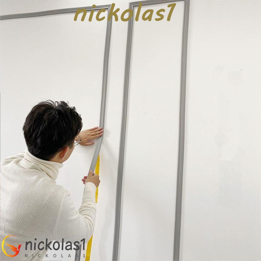 Nickolas1 Stiker Dinding 1meter Embos Lembut Untuk DIY Wall Peel &amp; Stick Self Adhesive Dekorasi Rumah