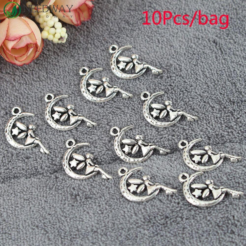 Needway Charms Aksesoris 10Pcs Liontin Kalung Peri Malaikat