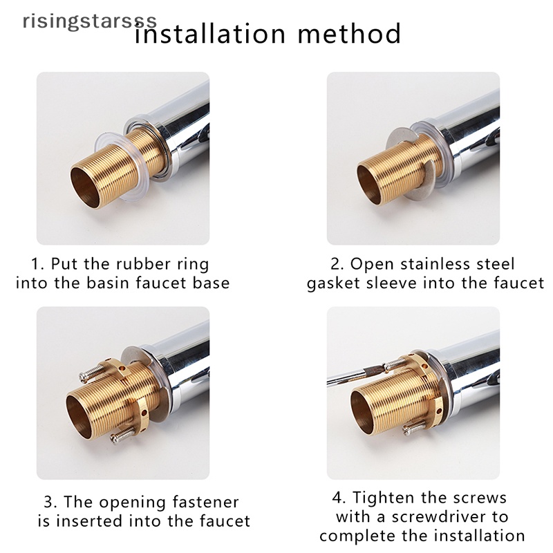 Rsid Span-new 1set 32mm C Type Keran Dapur Anti Lepas Tutup Mur Fastening Circlip Alat Pencuci Wash Basin Tap Fixing Fitg Aksesoris Jelly