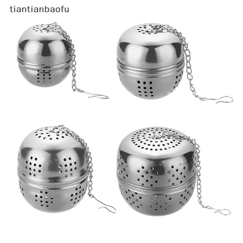 [tiantianbaofu] Stainless Steel Ball Tea Leak Ball Tea Leak Mesh Filter Saringan Teh Infuser Butik