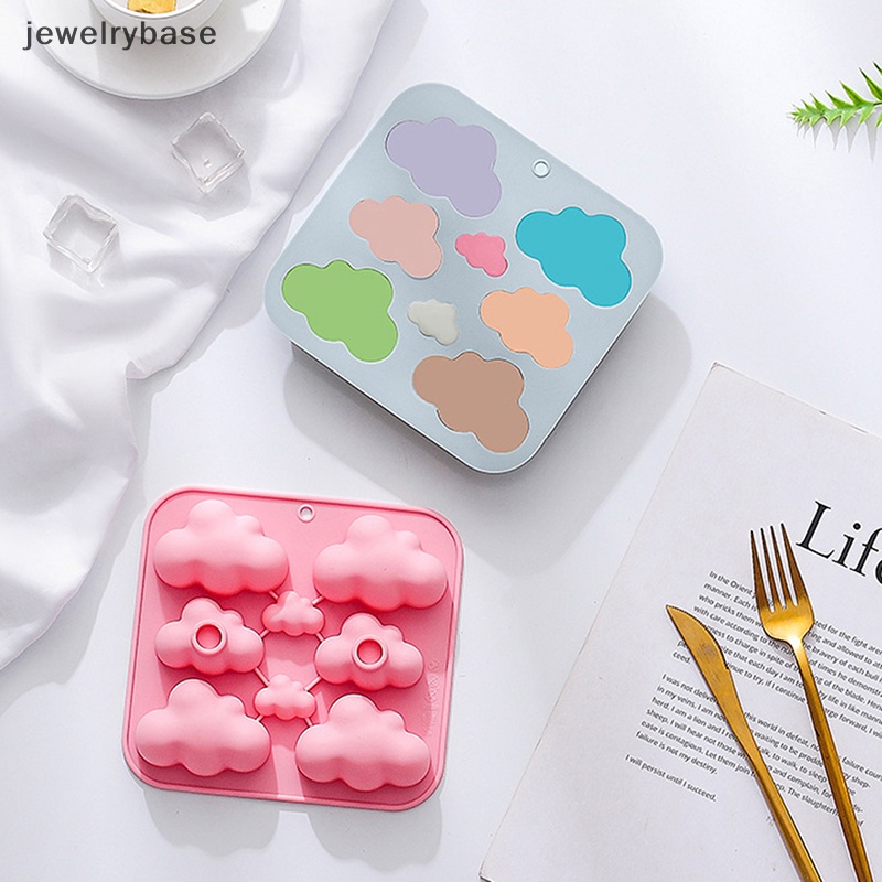 [jewelrybase] 1pc 8rongga Kartun Awan Cetakan Silikon DIY Resin Plester Membuat Cetakan Butik