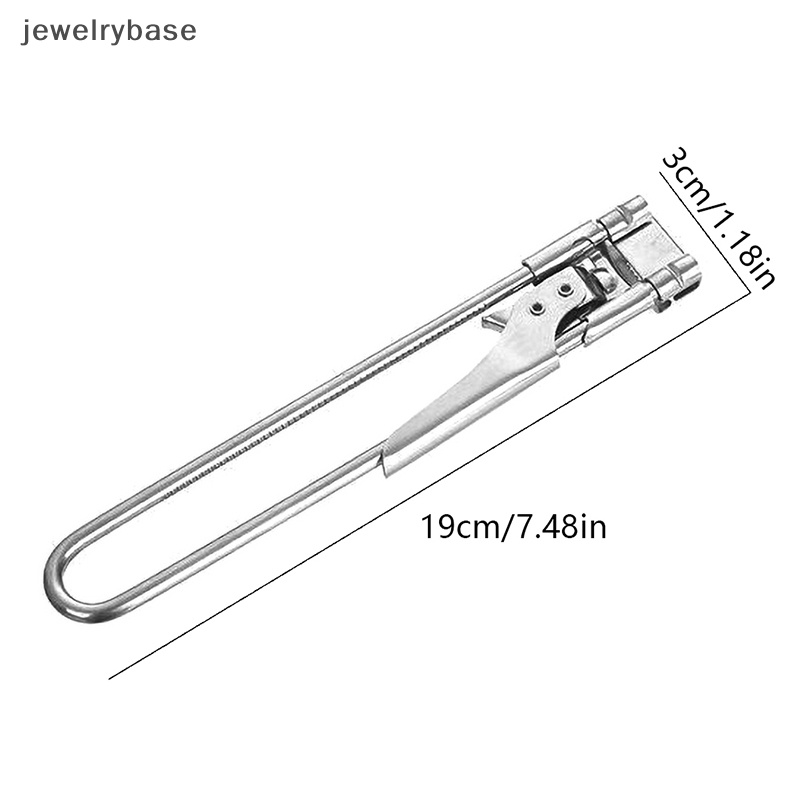 [jewelrybase] Adjustable Jar Opener Stainless Steel Manual Pembuka Tutup Kaleng Botol Untuk Tangan Lemah Pegangan Mudah Pembuka Toples Aksesoris Dapur Set Butik