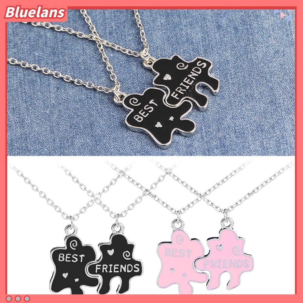 [BLS] Fashion Unisex Perhiasan Sahabat Surat Choker Rantai Pesta Kalung Hadiah