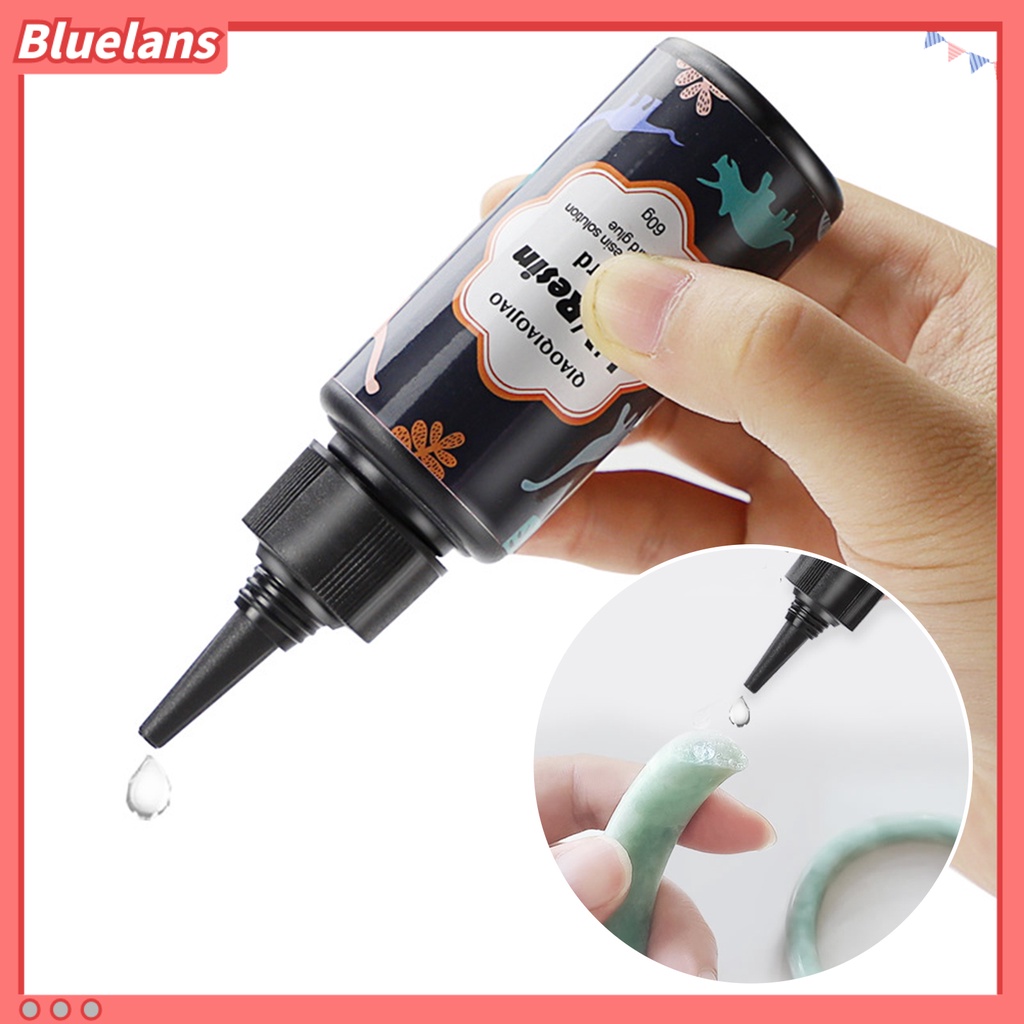 [BLM] 15/25 /60g Lem Keras Resin Aman Alami Ringan UV Resin Solution Hard Glue Untuk Anak Perempuan