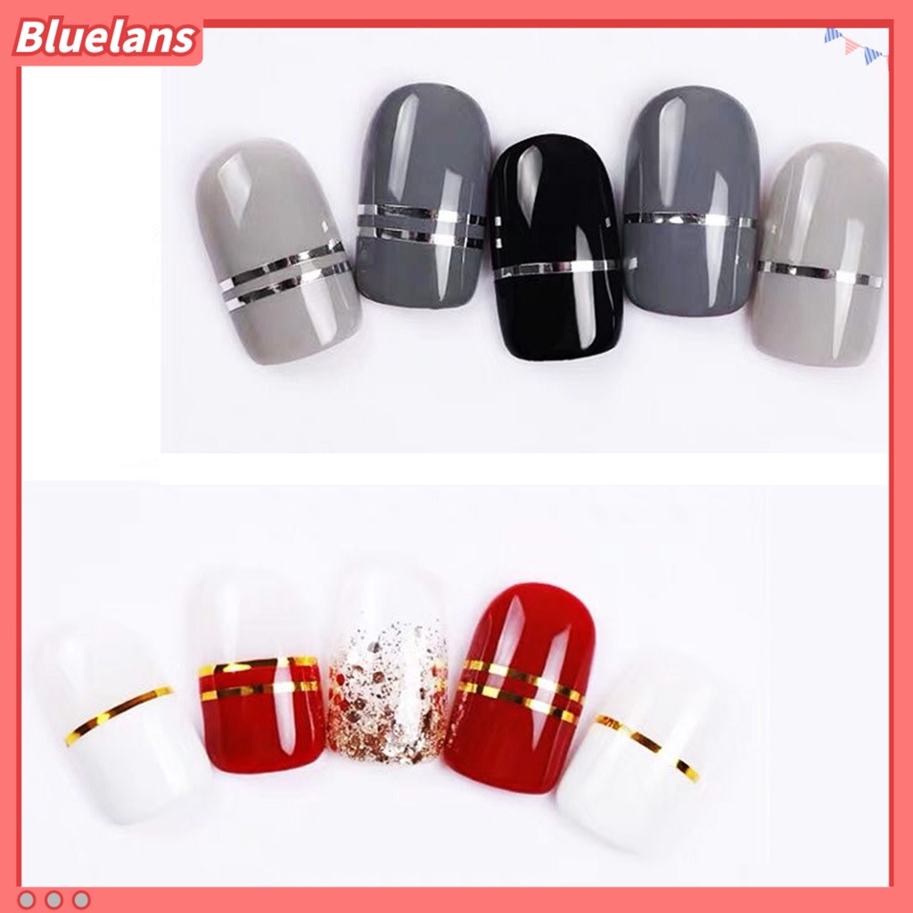 [BLM] 10pcs Stiker Kuku Indah DIY Ringan Nail Striping Tape Sticker Untuk Wanita
