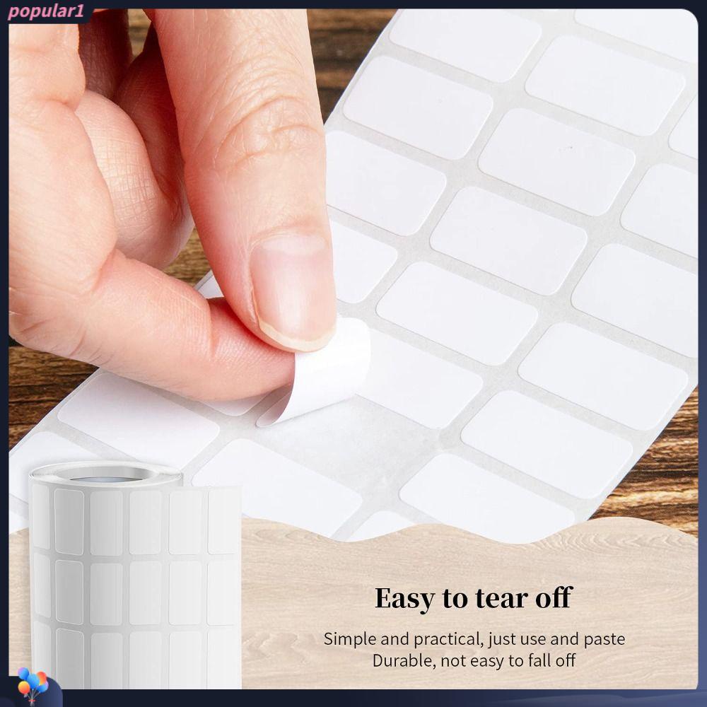 Populer Stiker Label 6000lembar Label List Putih Perekat Diri Tahan Lama
